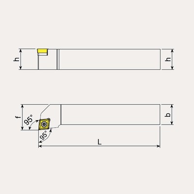 Inserti per Tornitura Quadro 90° Positivo - Talicarb SCLC