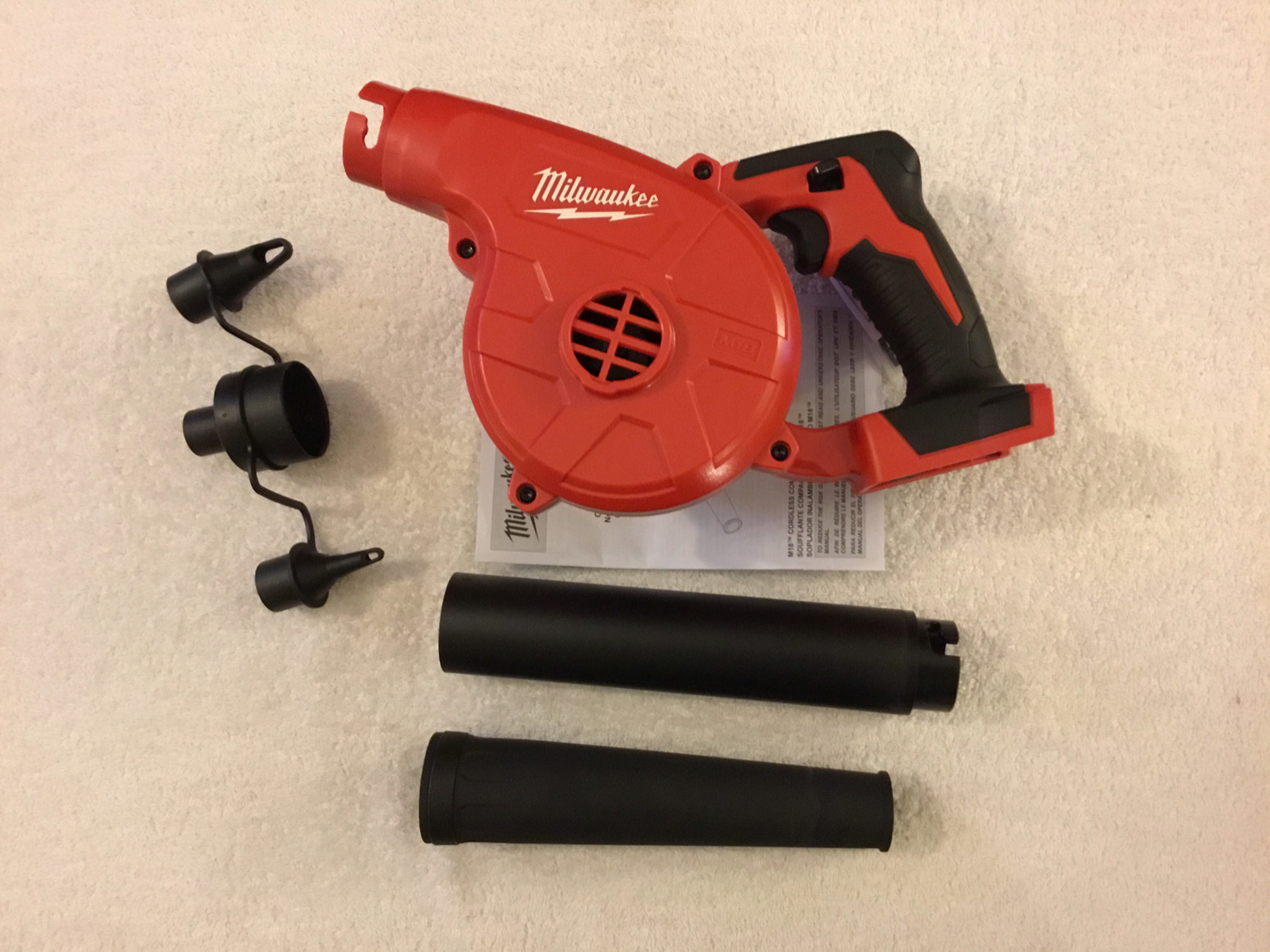 New Milwaukee 0884-20 M18 18 Volt Cordless Jobsite Blower Variable Speed 100 CFM