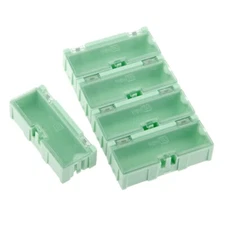 5pcs Small Composable Electronic Component Parts Storage Case Box SMT SMD Green