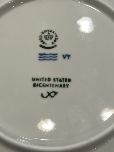 Piatto Royal Copenhagen "Bicentenario degli Stati Uniti" 1976 Limited da collezione - Foto 3 di 3