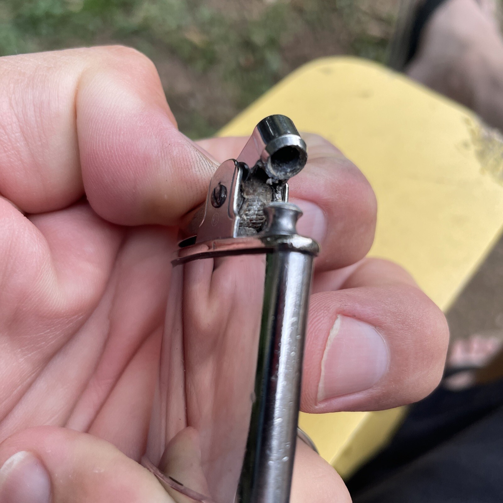 Ronson Princess Silver Tone Lighter Patent Pending US/Canada