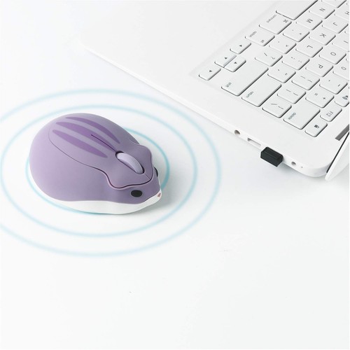 elec Space 2.4G Wireless Mouse, Cute Animal Hamster Shape Silent Mouse, Porta... - 第 5/6 張圖片