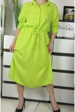 women long dress lime one size