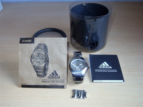 OROLOGIO ADIDAS CS800 STAINLESS STEEL CASE QUARZO A BATTERIA | eBay