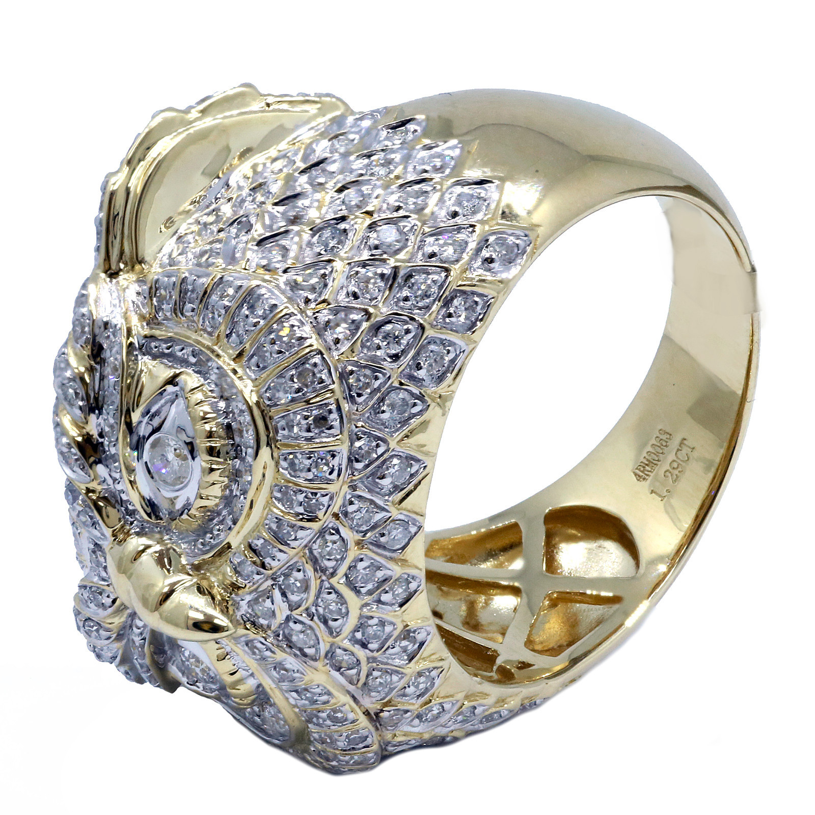 14k Yellow Gold Men's F Vs1 Diamond Ring eBay