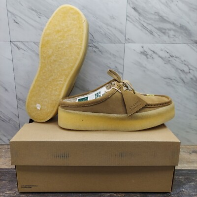 #ad Clarks Originals Wallabeecup Lo Leather Light Tan Casual Shoes 68636 Women#x27;s 9.5 $64.99
