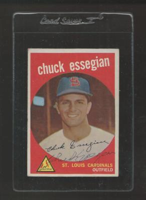 TOPPS COーSIGNERS autograph Chuck Essegian Signed Auto 1959 Topps #278 Baseball Card Autograph