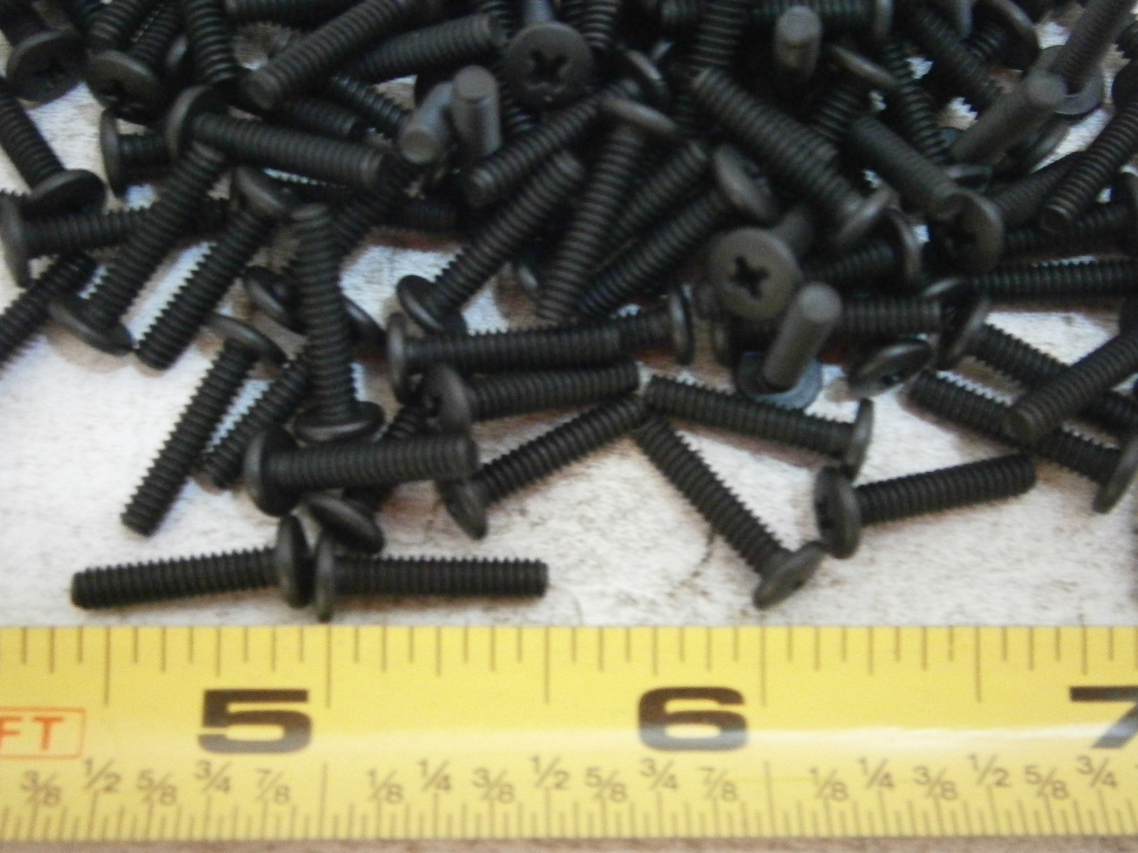 Machine Screws 440 x 1/2" Phillips Binding Head Steel Black Lot of 50