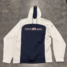 Size Medium- VTG Super Bowl XLI Chicago Bears Hoodie Mens White Reebok Ship Fast