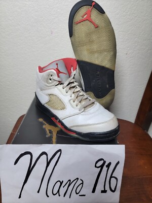 ⚫️🔴⚪️ sz3Y Air Jordan 5 Fire Red Retro PS White, Fire ⚫️🔴⚪️ sz3Y Air Jordan 5 Fire Red Retro PS White, Fire