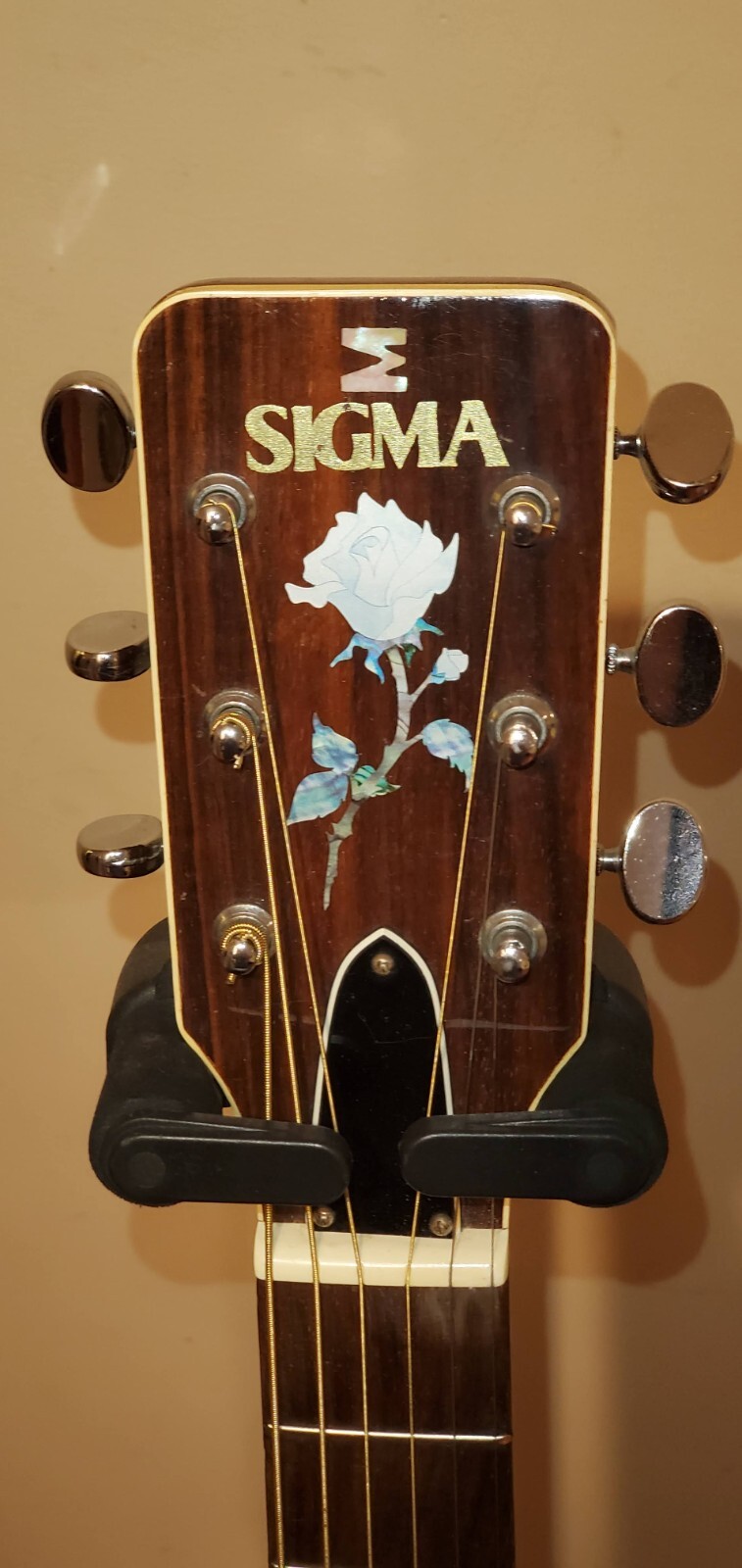 70's SIGMA By CF MARTIN DR7 ACOUSTIC 6 STRING GUITAR BRIDGE DOCTOR