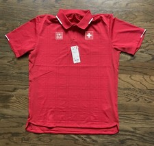 Uniqlo 2021 Olympic Federer tennis Men Dry-Ex Polo T-Shirt with M Red