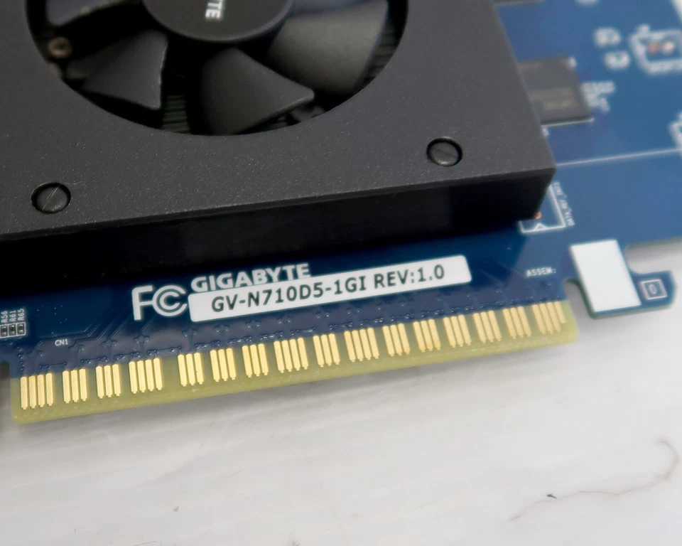 GeForce GT 710, 1GB GDDR5, PCI-E, DVI, HDMI, Gigabyte GV-N710D5-1GI, WORKING - Image 3 of 4