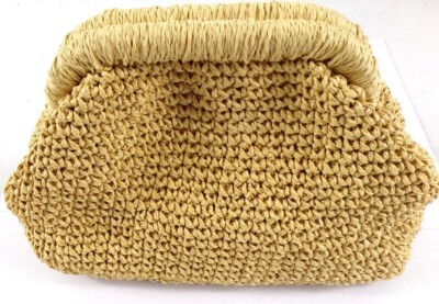 Tasche CLUTCH Mizele kleines Modell aus Luxex gehäkelt 11 x 7 x 17 cm