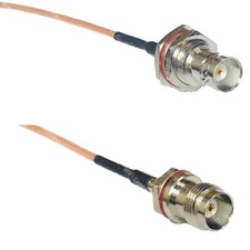 RG316 BNC FEMALE BIG BULKHEAD to TNC Female Small Bulk RF Cable Rapid-SHIP LOT