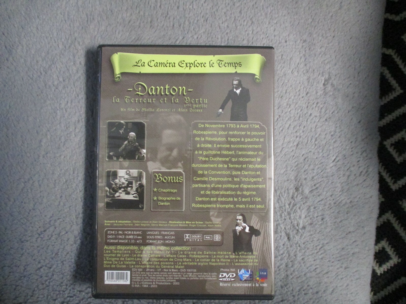 DVD "DANTON, LA TERREUR ET LA VERTU 1ERE PARTIE" Jacques FERRIERE
