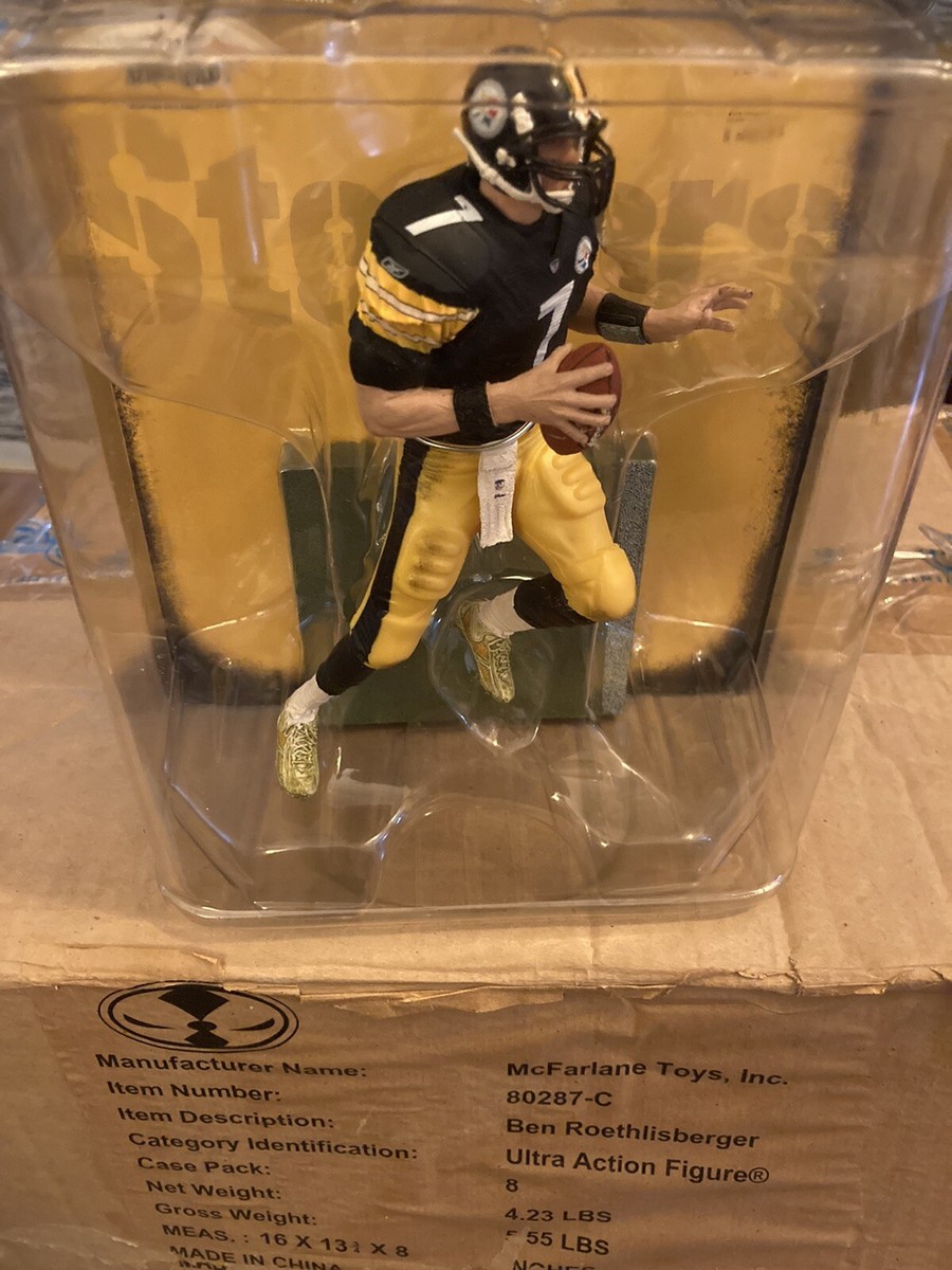【未開封】NFL Ben Roethlisberger フィギュア Pittsburgh Steelers #7 Ben Roethlisberger Away Jersey Figurine