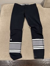 Men's Black Under Armour Spandex Tights Compression Pants M