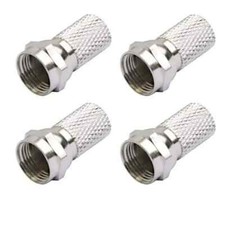 RG6 F-Type Twist-On Coaxial Cable Connector Adapter imperial RF Screw Plug Hole