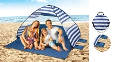 Instant Pop Up Beach Tent Canopy Portable Sun Shade Shelter Carry Bag 2-3 person