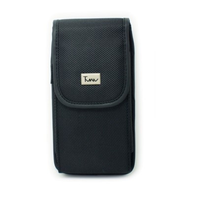 Black Vertical Heavy Duty Rugged Cover Belt Clip Side Case Pouch For LG A340