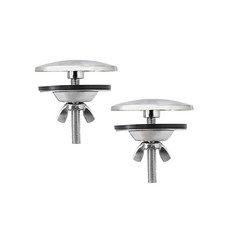 2 Piece 2 Inch Kitchen Sink Hole Cover, 2 Brushed Nickel