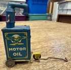 Vtg 1930s Marx Motor Oil for ROADSIDE REST SERVICE STATION Tin Toy