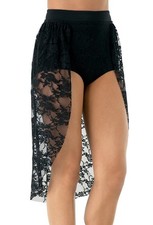 Dance Pre-Owned Top Balera SL10162 Large Child Black Lace Skirt Contemporary