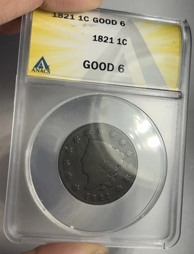Photo of a 1821-P Large Cent from an eBay listing that sold on Jul 20, 2026