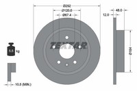 2X Textar Bremsscheibe 92222903 FüR Chevrolet Opel Saab