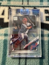 RAFAEL MARCHAN RC AUTO RPS 2021 TOPPS CLEARLY ON CARD AUTOGRAPH PHILLIES ROOKIE. rookie card picture