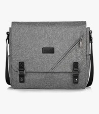 Gray Messenger Bag / Crossbody Laptop Shoulder Bag New Unisex