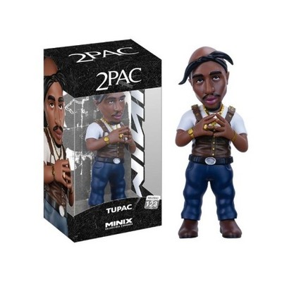 MINIX Music Hip Hop Tupac Shakur 2pac Black Bandana Vinyl Figure New