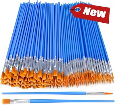 Pinceles de nailon para pintura al óleo y acuarela multiusos, 200 unidades, NEW