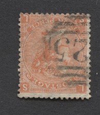 QV GB SG 95Wi 4d Vermillion Plate 9 Good Used Watermark Inverted