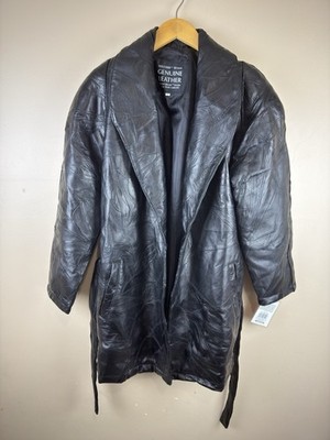 Vintage Maxam Women s Black Lambskin Leather Jacket Italian Mosaic Size M NWT