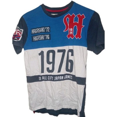 Iro Ochi Emperors 1976 Athletic Arena Nagasaki Higashi Patch Men Shirt Sz S 