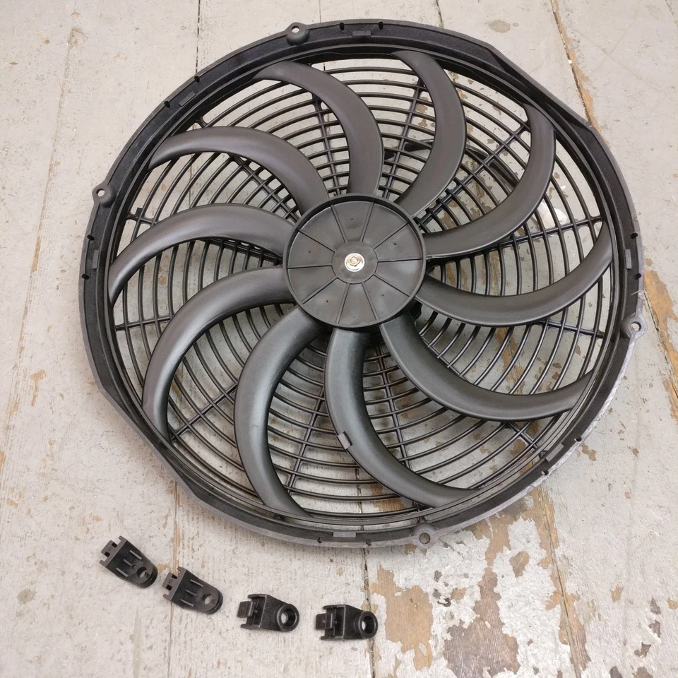 1938 Plymouth Roadking 16 Inch Super Duty Radiator Fan racing 12v cooling - Image 2 of 4