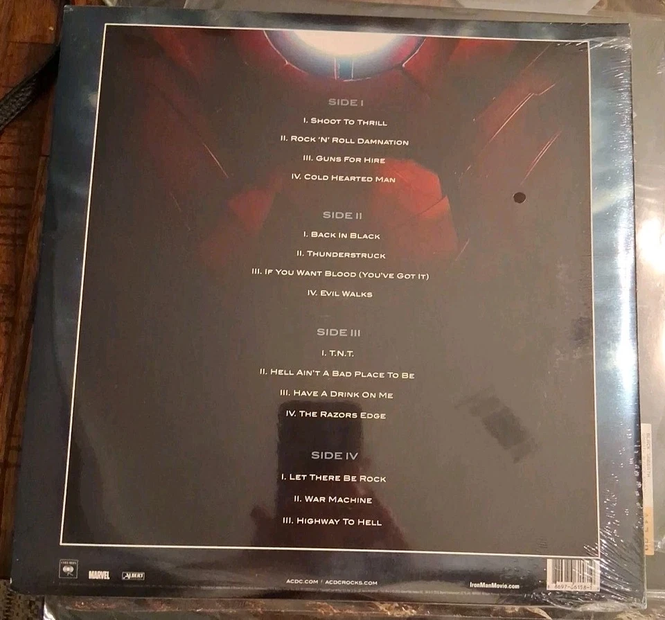 Iron Man 2 By AC/DC (2010, 2x LP Compilation, Gatefold, Sealed) - Image 2 of 4