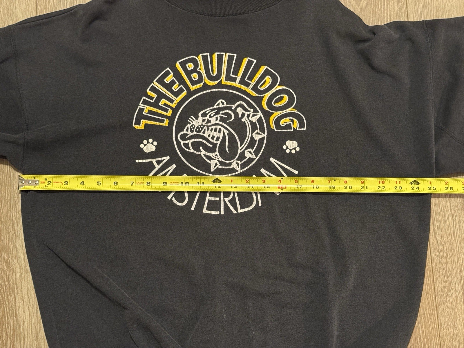 Vintage Bulldog Amsterdam Coffee Shop Crewneck Sweatshirt Raglan L/XL Weed Tee image 4