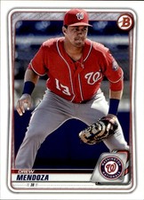 2020 Bowman #BP-71 Drew Mendoza Washington Nationals Prospects