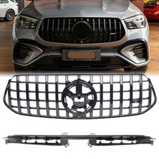 f&uuml;r Mercedes GT LOOK Grill GLE W167 C167 V167 AMG LINE 2023+ SCHWARZ K&uuml;hlergrill