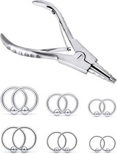 Vsnnsns 9 Style 316L Surgical Steel 6, Opening Piercing Clamps Forceps