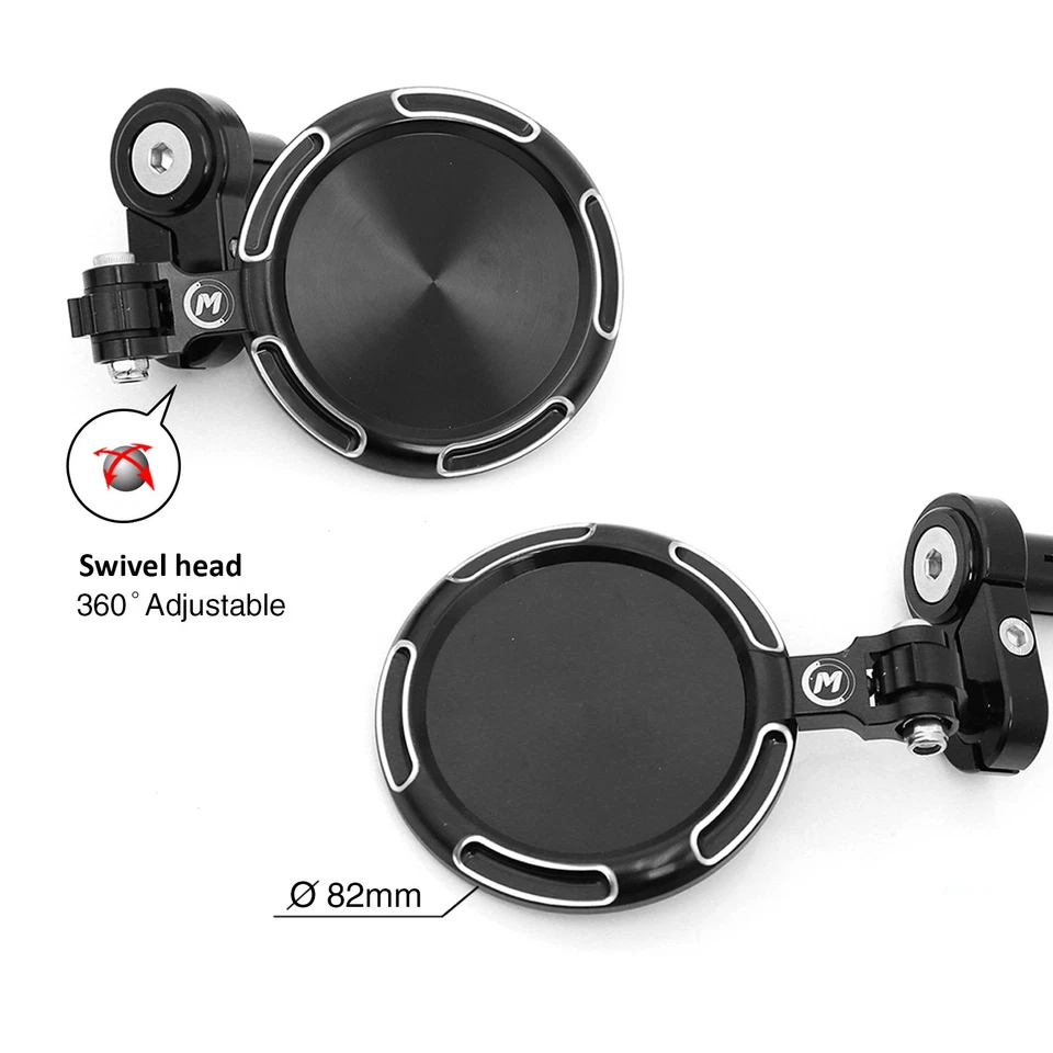 高级杆端镜适用于杜卡迪街头霸王、Scrambler、Multistrada - 数控 — 第 4/4 张图片