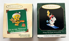 2 Hallmark Keepsake Ornaments, Snoopy 1999 & ...