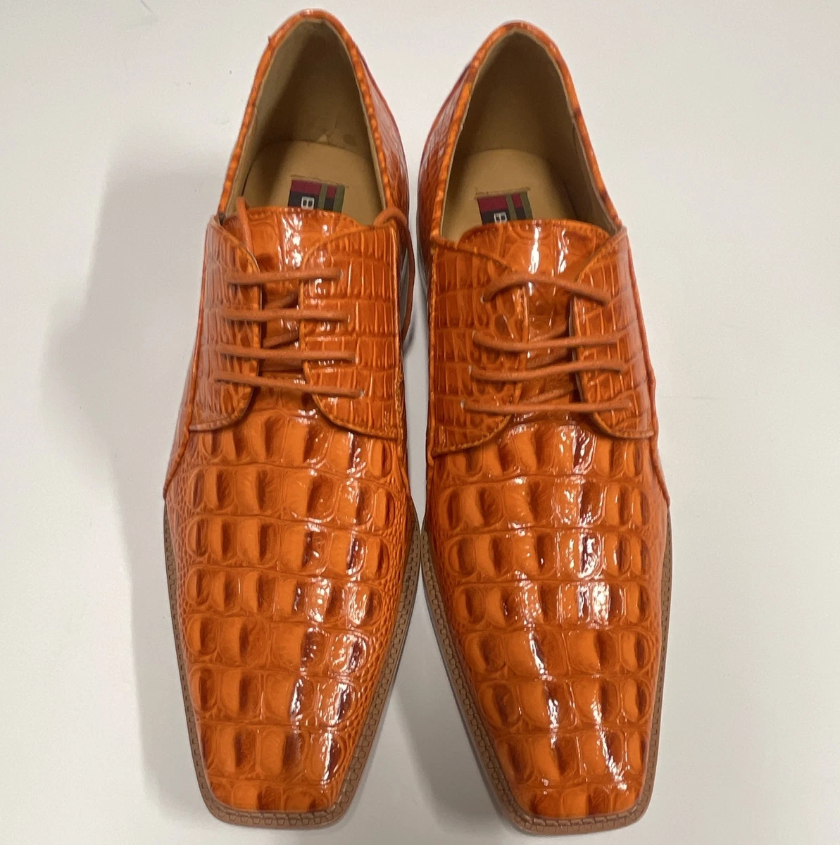 mens orange dress shoes products for sale | eBay