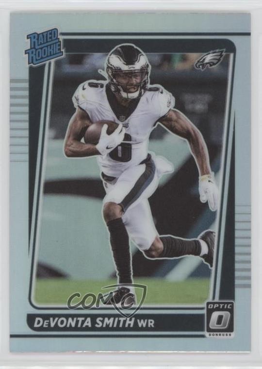 2021 Panini Donruss Optic Rated Holo Prizm DeVonta Smith #205 Rookie RC 05cr