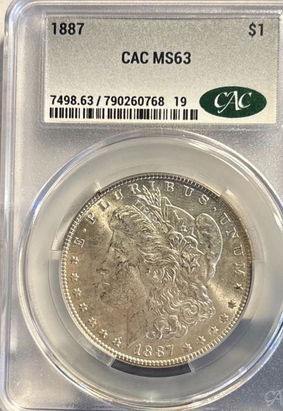 MS 63 Graded 1887 Year Morgan US Dollars (1878-1921) for sale | eBay