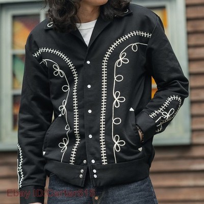 Non Stock Western Bolero Musician Jacket Mens Embroidered Rockabilly Cowboy Coat