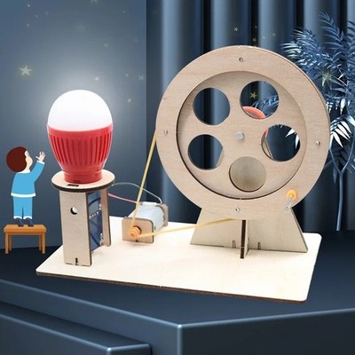 Funny DIY Mini Hand Crank Generator DIY Science Experiment Kit & Education Model
